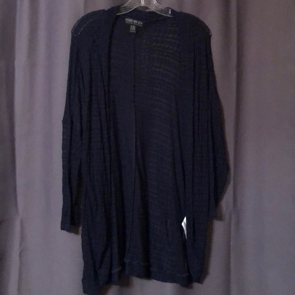 Navy cardigan